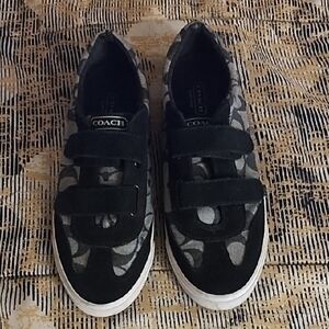 Coach Kids Black and Gray Sneakers